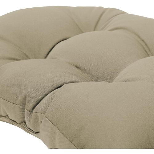 QILLOWAY Outdoor High Back Chair Cushion for Adirondack, All Weather Rocking Chair Cushions Thick Padded Replacement for Patio Furniture Set of 2,Beige