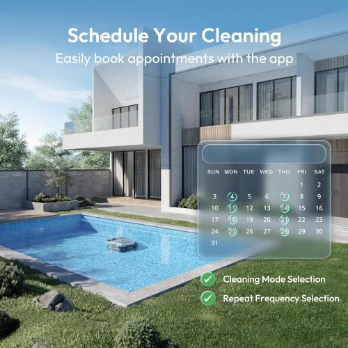 (2026 New) BUBLUE Bubot 800P Gen2 Robotic Pool Cleaner,Pool Vacuum for Inground Pools,with Smart Navigation,App Control& Scheduling,Cleans Floor/Wall/Waterline/Shallow Area,for Pools up to 1,076 Sq.Ft ‼️used‼️