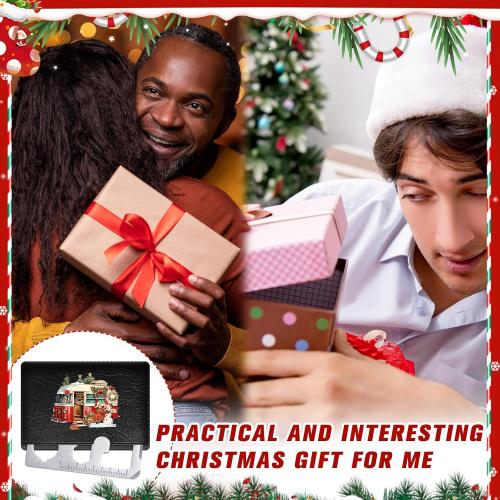 Shimeyao 12 Pcs Stocking Stuffers for Adults Men 11-in-1 Wallet Credit Card Multitool Christmas Gifts for Men Metal Stainless Steel Tool Bottle Opener for Husband Dad Adults