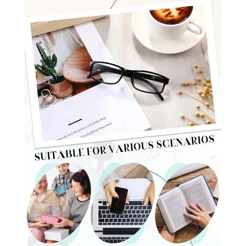 Yexiy Reading Glasses for Men Women Frame Eyeglasses with Spring HingeTraditional Readers for Office Home‼️may not look exactly as pictured‼️