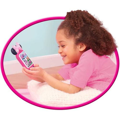 Disney Junior Minnie Bow-Tique Why Hello Pretend Play Cell Phone, Lights and Sounds, Batteries Included, Kids Toys for Ages 3 Up by Just Play