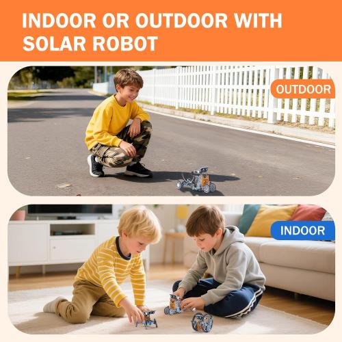 12-in-1 Solar Robot Kit for Kids Age 8-12, STEM Educational Solar Power Robotic Toys Gifts for Kids, DIY Science Building Experiments Kit Christmas Birthday Gifts for Boys Girls Age 8 9 10 11 12