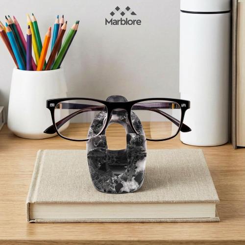 Marble Cell Phone Stand Holder Black Zebra 4'' Office Stationery Supplies, Remote Control Holder for Modern Office Desk, Ideal Phone Stand, Key & Sunglasses Stand Valentines Day Decor