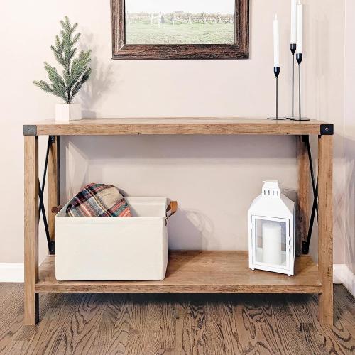 CHICVITA 2-Pack Large Storage Baskets for Shelves, Fabric Storage Bins with Metal Frame, Closet Organizers and Storage Boxes for Clothes Toy, Beige‼️no stains ‼️
