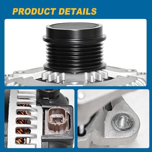 Alternator 12V 125A Compatible with 2013-2018 RAV4(AWD Only) L4 2.5L, 2015-2017 Toyota Camry L4 2.5L, Replace 104211-3541, 27060-0V170, 27060-36080