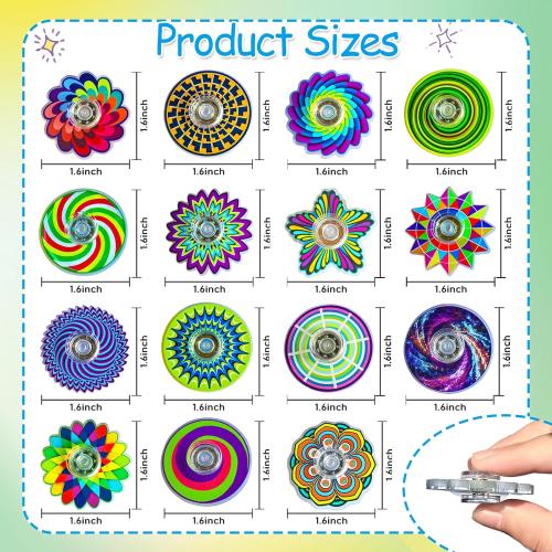 30 Pack Fidget Spinner Toys Mini Bulk Gifts Party Favors for Kids Adults,Sensory Toys Goodie Bags Stuffers for Boys Girls Autism ADHD Stress Relief,Treasure Box Toy Classroom Prizes Supplies