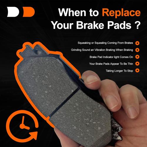 D908 D885 Ceramic Brake Pads Sets Front & Rear Replacement For Toyota For Camry 2002-2006,2005-2006 For Toyota For Camry 3.0L -(Only Fit 4-Wheel Disc Brakes and Models Made in Japan)