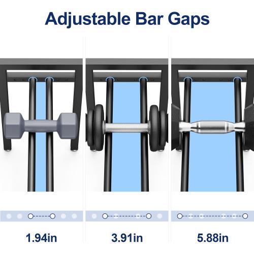 Dumbbell Rack 2-Tier Adjustable Weight Rack For Home Gym Dumbbells Kettlebell (Rack Only)
