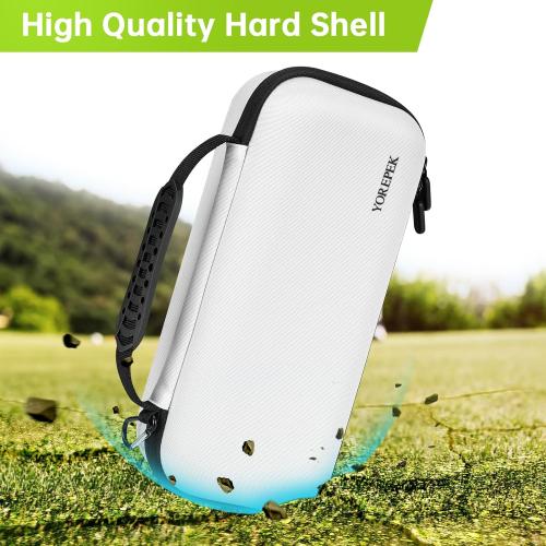 YOREPEK Golf Glove Holder with Removable Glove Shaper, Protective Hard Shell Golf Accessories Case Bag with 2 Dividers Fits Balls, Tees, Markers, Cool Gifts for Golfers