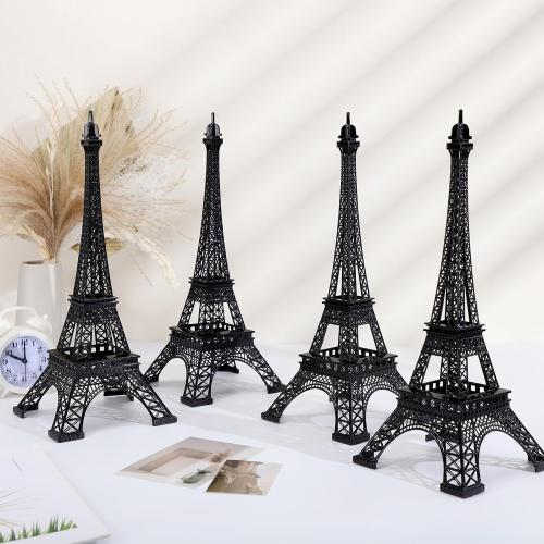 Therwen Eiffel Tower Sculpture, Alloy Metal 15 Inch Paris France Statue, Black, Tabletop Decor, Set of 6, Gift for Party, Housewarming, Anniversary, Birthday, Corporate Events just