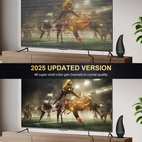 Digital TV Antenna Indoor - 8K 4K 1080P Outdoor HD Digital, 750  Miles Range, Amplified Signal Antenna, Reception 18FT Coax Cable for Smart/Old TV & Free Local Channels