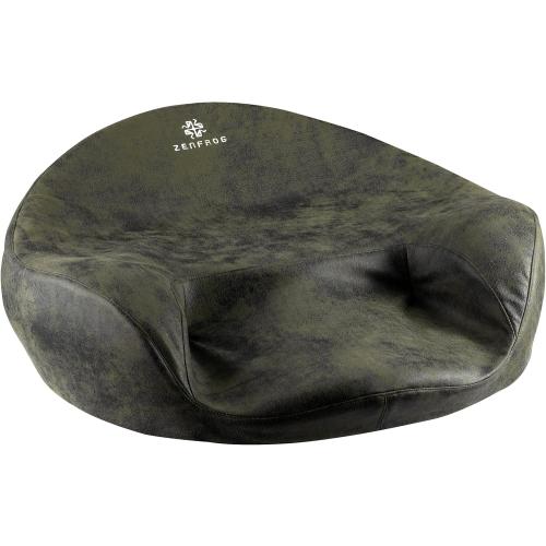 Color Green Ergonomic Meditation Cushion/Chair/Seat/Floor Pillow for Home/Office/Studio – Memory Foam, Removable & Washable Cover, Designed for Long Period Meditation Comfort (Dark Green)