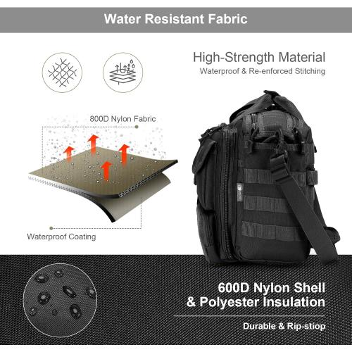 Stypos Tactical Messenger Bag,14inch/15.6inch/17.3inch Briefcase for Man Military Laptop Bag, Flight Work Bags for Pilots