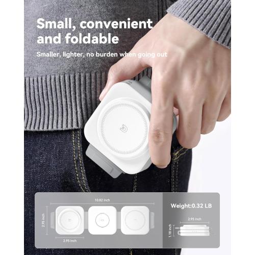 3 in 1 Charging Station for Apple Multiple Devices, Foldable Magnetic Fast Wireless Charger Dock, Travel Charging Pad for iPhone 17 16 15 14 13 12 Pro Max Plus Apple Watch Series & AirPods 4/3/2/Pro