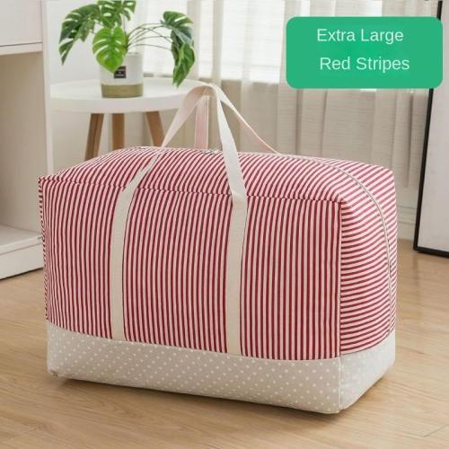 Storage Bag, Portable Quilt Storage Bag, Multiple Styles BlueLarge[21.7 * 15 * 9.8inches]