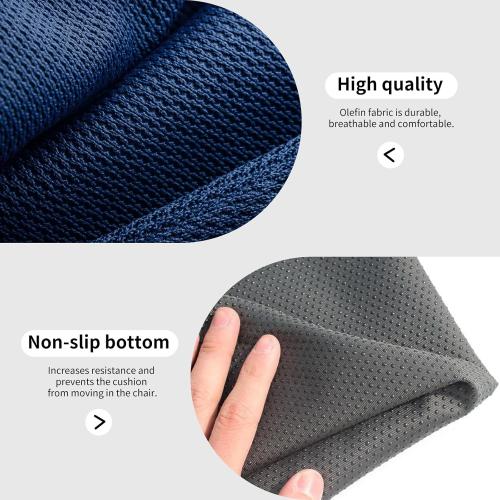 Outdoor Curved Cushion Covers Olefin,Waterproof Half Moon Patio Furniture Sofa Cushions Cover with Non-Slip Bottom,Cover ONLY (Navy Blue, 77 * 40 * 28 * 5.3in)