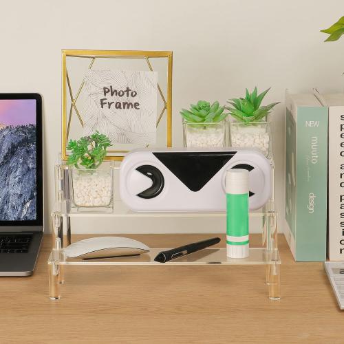 Display Shelf Cupcake Stand 3 Tier Desktop Perfume Organizer 12*6Inches Clear Acrylic Stand Cake Stands Dessert Table Display Set