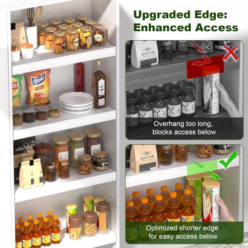 Wire Rack Covers, Foamed PVC Wire Shelf Covers for Pantry Removable Closet Cabinet Bathroom Kitchen Shelving Decoration(White,33x16 inch)