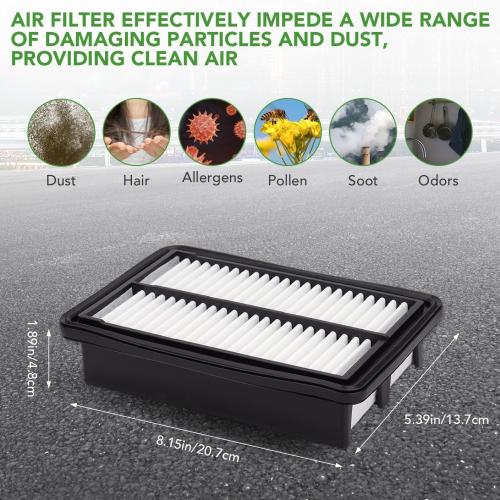 Cabin Engine Air Filter Set Compatible with CRV Hybrid (2023-2025), Accord Hybrid (2023-2025), Civic Hybrid (2025) 2.0L, Replaces 17220-6MA-J01, 80292-TF0-G01
