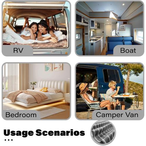 Aire-Flow Mattress Underlay with Breathable Mesh Fiber for RV Bed, Camper, Boat (82.67 * 59.05 in)