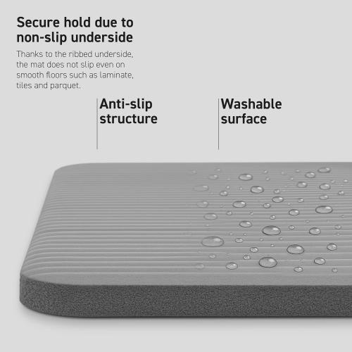 Yoga Mat Premium Non Slip Thick – Extra Comfortable Exercise Mat for Home Workouts, Pilates, Stretching & Gym – Cushioned NBR Foam, Gym Mat with Strap, for Women & Men