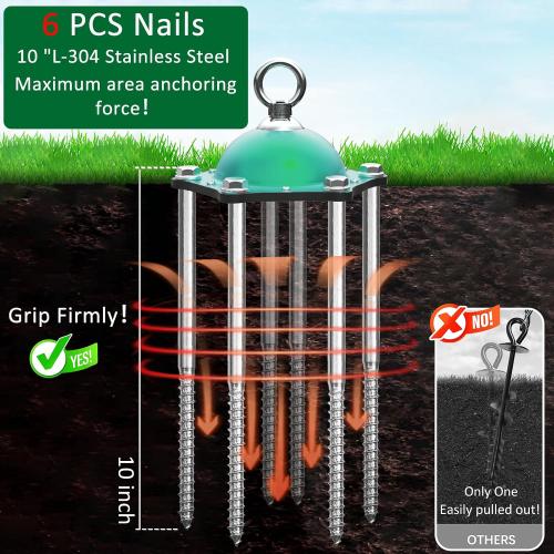 Catapamey Dog Tie Out Cable and Stake,360°Swivel Dog Run Anchors-with 15FT Heavy Duty tie Out Cable- No Tangle,Dog Runner for Yard- Up to 200 lbs,for Outdoor Camping Gift