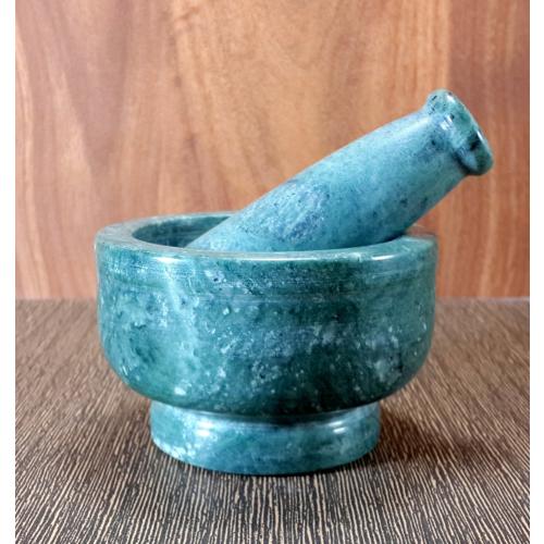 Mortar and Pestle, Spice Grinder, Mortar and Pestle for Spices (4IN, Green)