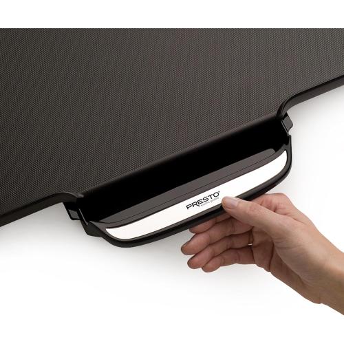 Presto 07061 22-inch Electric Griddle With Removable Handles, Black, 22-inch