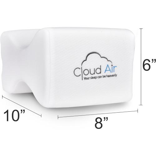 Vaunn Medical Side Sleeper Memory Foam Knee Pillow and Leg Positioner Cushion to Soothe Back, Leg and Hip Discomfort