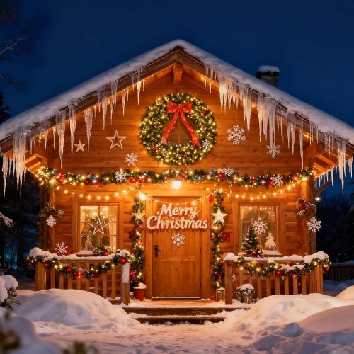 VINCONLIDY 48in Prelit Christmas Wreath - Large Outdoor Christmas Wreath with Lighted Red Christmas Bow, Metal Hook, 714 Branch Tips & 250 Multicolor LED Lights for Front Door Window Holidy Decor