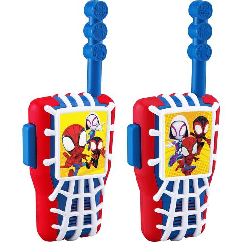 eKids Spidey and His Amazing Friends Toy Walkie Talkies for Kids, Static Free Extended Range Outdoor Toys for Kids and Fans of Spidey Toys for Boys