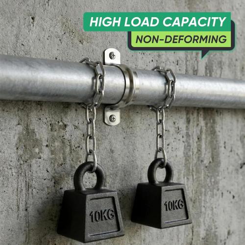 30PCS 3/4 inch Stainless Steel Conduit Clamps, 2 Holes Cable U Bracket Pipe Clamp, Metal U Clamp Strap Tension Clips for Pipe Fixing on Various Surfaces (20mm)