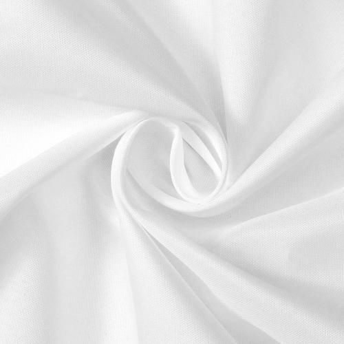 N&Y HOME Fabric Shower Curtain or Liner 36 x 72 Inches Bath Stall Size with 2 Bottom Magnets, Hotel Quality, Washable, Water Repellent, White Spa Bathroom Curtains with Grommets, 36x72