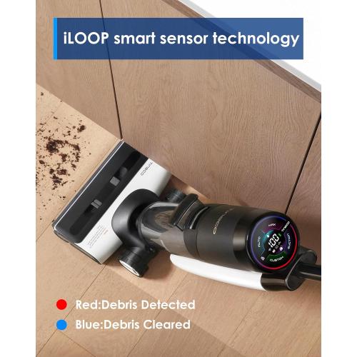 Tineco Floor ONE S7 FlashDry Smart Cordless Wet Dry Vacuum Cleaner, Long Runtime, Great for Sticky Messes, Self-Cleaning, 158℉Hot Air FlashDrying, Dual-Sided Edge Cleaning, Extended Battery Lifespan