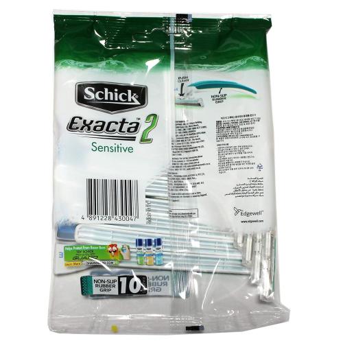 Schick Exacta2 Sensitive Disposable Razor, 10 Count(Pack of 4)
