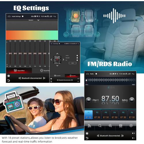 2 64G Android 13 Car Stereo for Dodge RAM 1500 2500 3500 2013-2018(Auto AC) with Wireless Carplay Android Auto, 9.7 Touchscreen in Dash GPS Radio with GPS WiFi Bluetooth FM RDS EQ SWC Backup Camera