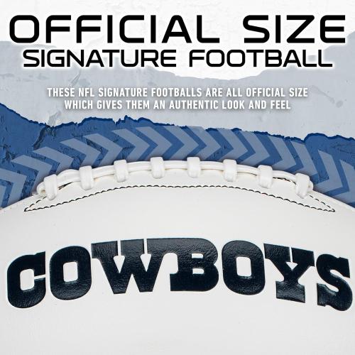 Franklin Sports NFL Autograph Football - Official Size White Panel Souvenir Football for Autographs   Signatures - NFL Team Fan Shop Memorabilia