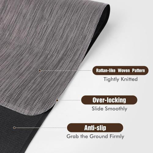 Size 35x48 Color Black Blvornl Office Chair Mat for Hardwood Floor, 35 x 48 Desk Computer Chair Mat for Hard Wood and Tile Floor, Large Anti-Slip Hard Floor Protector Rolling Chair Mat, PVC Mat Desk Rug for Office Home