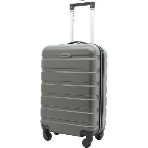 Travelers Club Harper Luggage, Charcoal, 22-Inch Carry-On