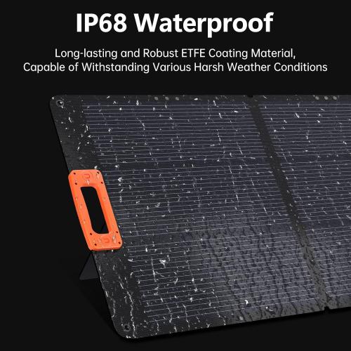 N-Type 16BB 200W Portable Solar Panel for EF/Jackery/Bluetti/Anker Power Station,Solar Panel ETFE USB-A &Type-C IP68 25% High Efficiency for Camping RV Outages Emergencies Home Backuot