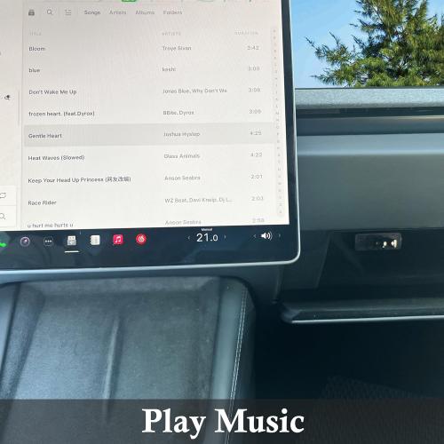 Leiakendi Glove Box USB Hub for Tesla 2024-26 Model 3 Highland, Cybertruck and Model Y Juniper 2025-26, 4-in-1 Glovebox Docking Station Accessories for Dashcam Flash Drive Data Transferring Game Music