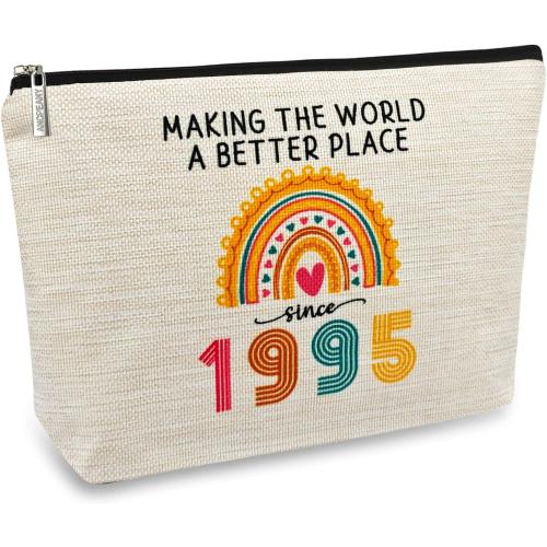 ancpeany Happy 31st Birthday Gifts for Her Women, 1995 Dirty 31 Year Old Birthday Decorations Makeup Bag for Wife, Sister, Best Friend Female, Mothers Day, Christmas Party, Cosmetic Travel Pouch