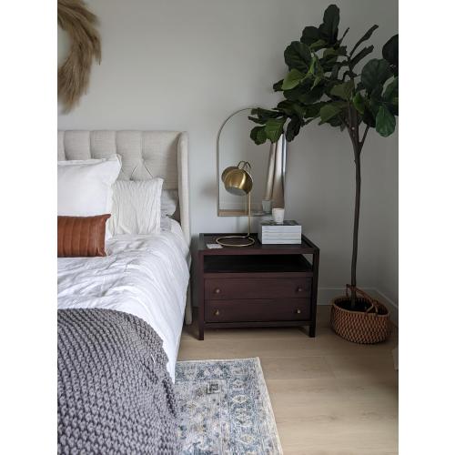 Safavieh Lighting Collection Bartolo Brass Gold 22-inch Bedroom Living Room Home Office Desk Dorm Study Nightstand Task Table Lamp (LED Bulb Included)