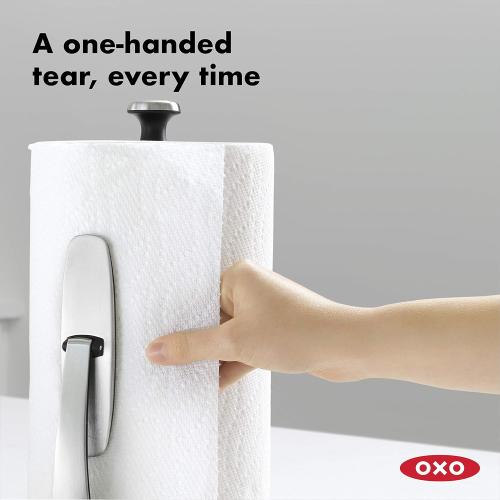 OXO Good Grips SimplyTear Paper Towel Holder Countertop (dirty)