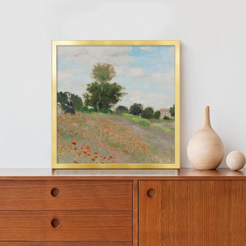 Annecy 24x24 Picture Frame Gold（1 Pack）, 24 x 24 Picture Frame for Wall Decoration, Classic Gold Minimalist Style Suitable for Decorating Houses, Offices, Hotels