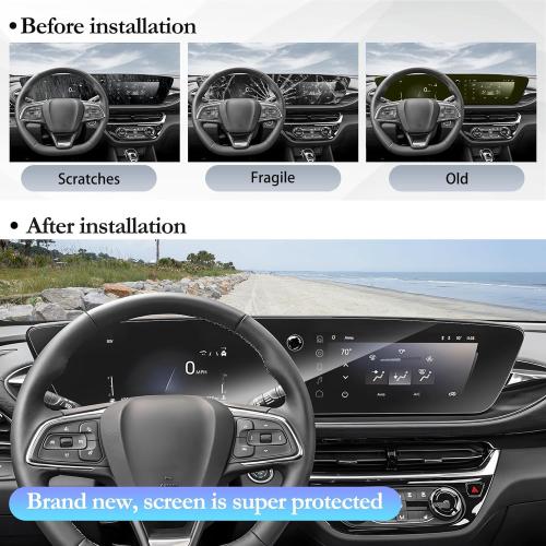 SKTU 2PCS for 2024 2025 2026 Buick Envista/ Buick Encore GX Screen Protector for 2024 2025  Buick Envista/ Buick Encore GX 11-Inch Navigation   8-Inch Instrument Cluster Screen 2024 2025 2026 Encore GX Accessories [Ultra Clear, Anti-Scratch&Glare]