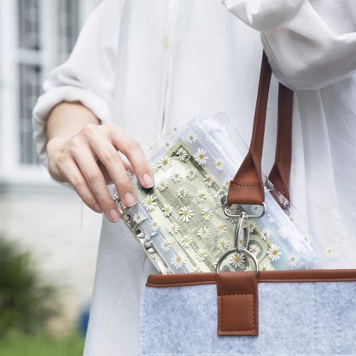 Saveyon Daisy A6 Budget Binder, 12 Clear Cash Envelopes for Budgeting, Zipper Envelopes, Money Organizer with Budget Envelopes for Saving, A Cute, Practical Solution for Organizing Your Budget