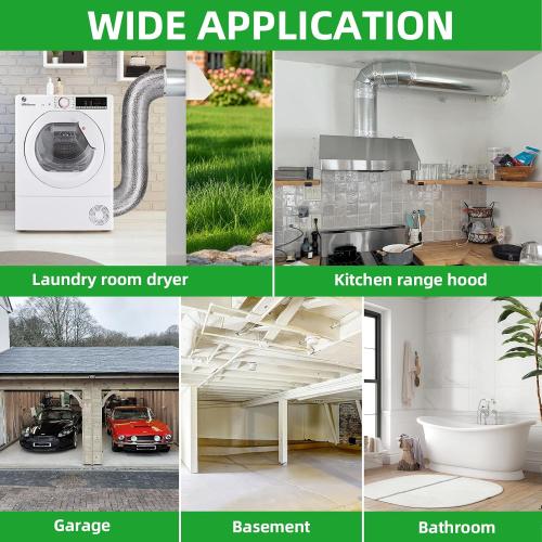 6 Inch Hooded Wall Vent with Screen and Damper,6 Vent Hood Wall Exhaust Vent Cover,Dryer Vent Cover Outside,6Vent Cover Exterior Wall Vent Cap for Range Hood Kitchen Air Ventilation,Galvanized Steel