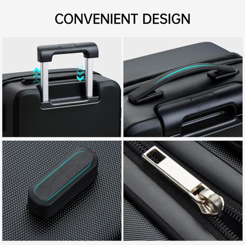 Size 20inch Color Grey MILADA 20 Inch Carry On Luggage Airline Approved 22x14x9 Luggage Carry On Suitcase Hard Shell Suitcases with Wheels Carry on Bag Travel Luggage with TSA Lock,Grey