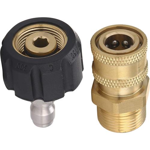 RIDGE WASHER Pressure Washer Adapter Set, Gun to Wand, M22 to 1/4'' Quick Connect